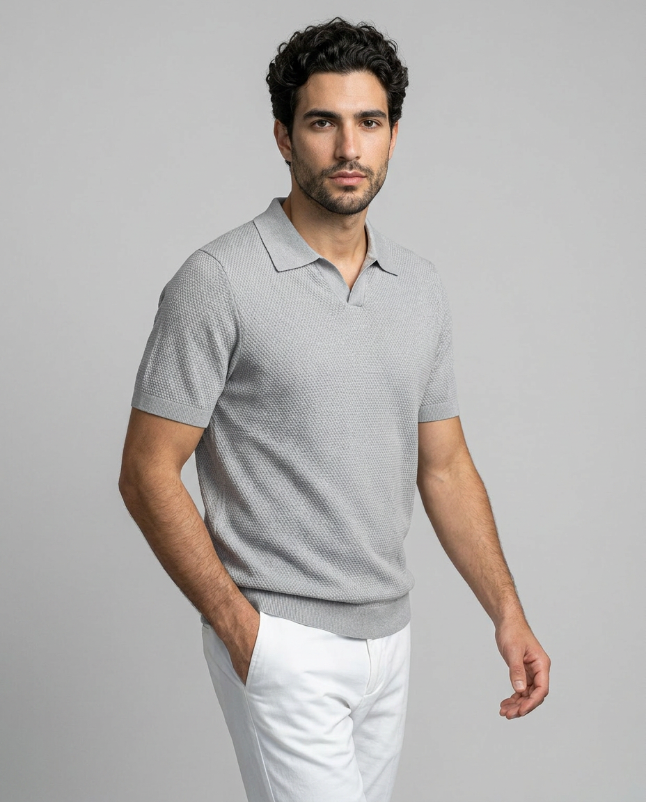 Camisa Polo Fiorano  Cinza