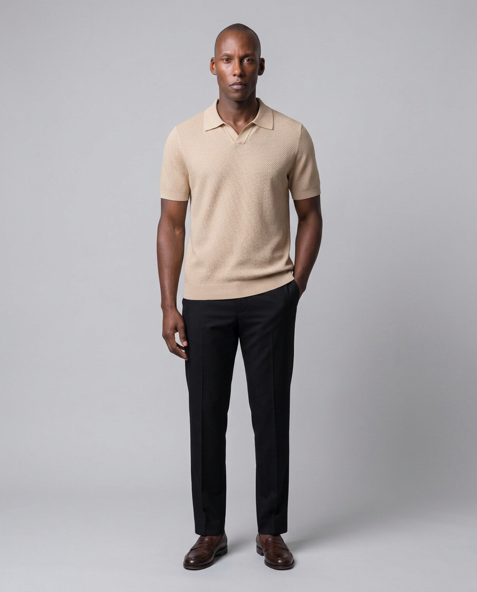 Camisa Polo Fiorano Bege